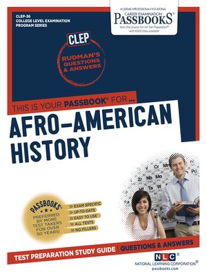 cover image of AFRO-AMERICAN HISTORY